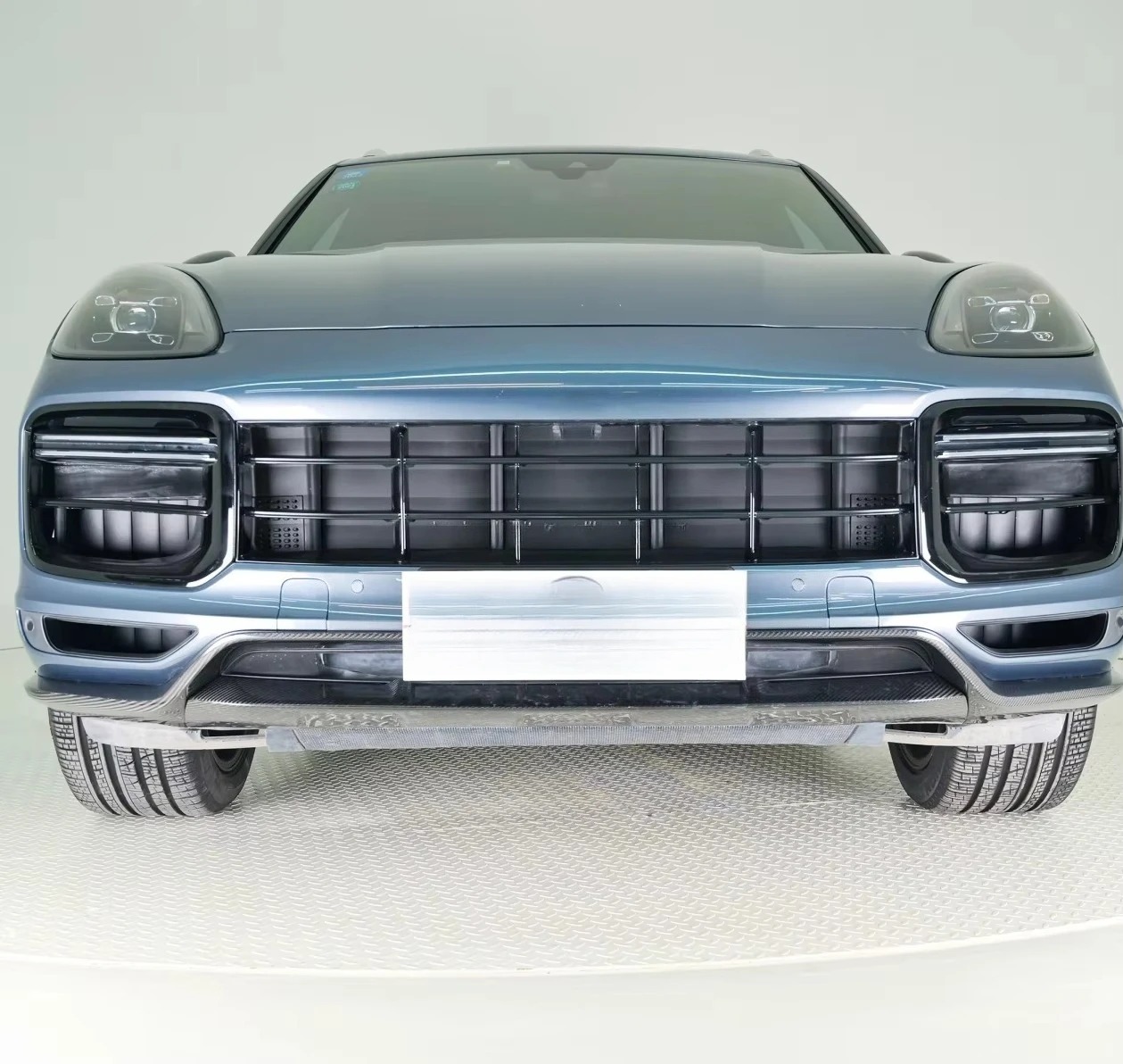 KM Carbon Fiber Front Lip Bumper Splitter Trim Skid Plate for E3.1 9Y0.1 Turbo-GT Upgrade Carbon Fiber Black 2018-2023 High